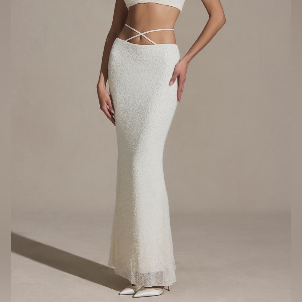 Sardinia - Embellished Strappy Maxi Skirt